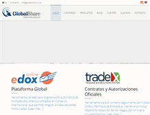 Tablet Screenshot of globalshare.com.ar